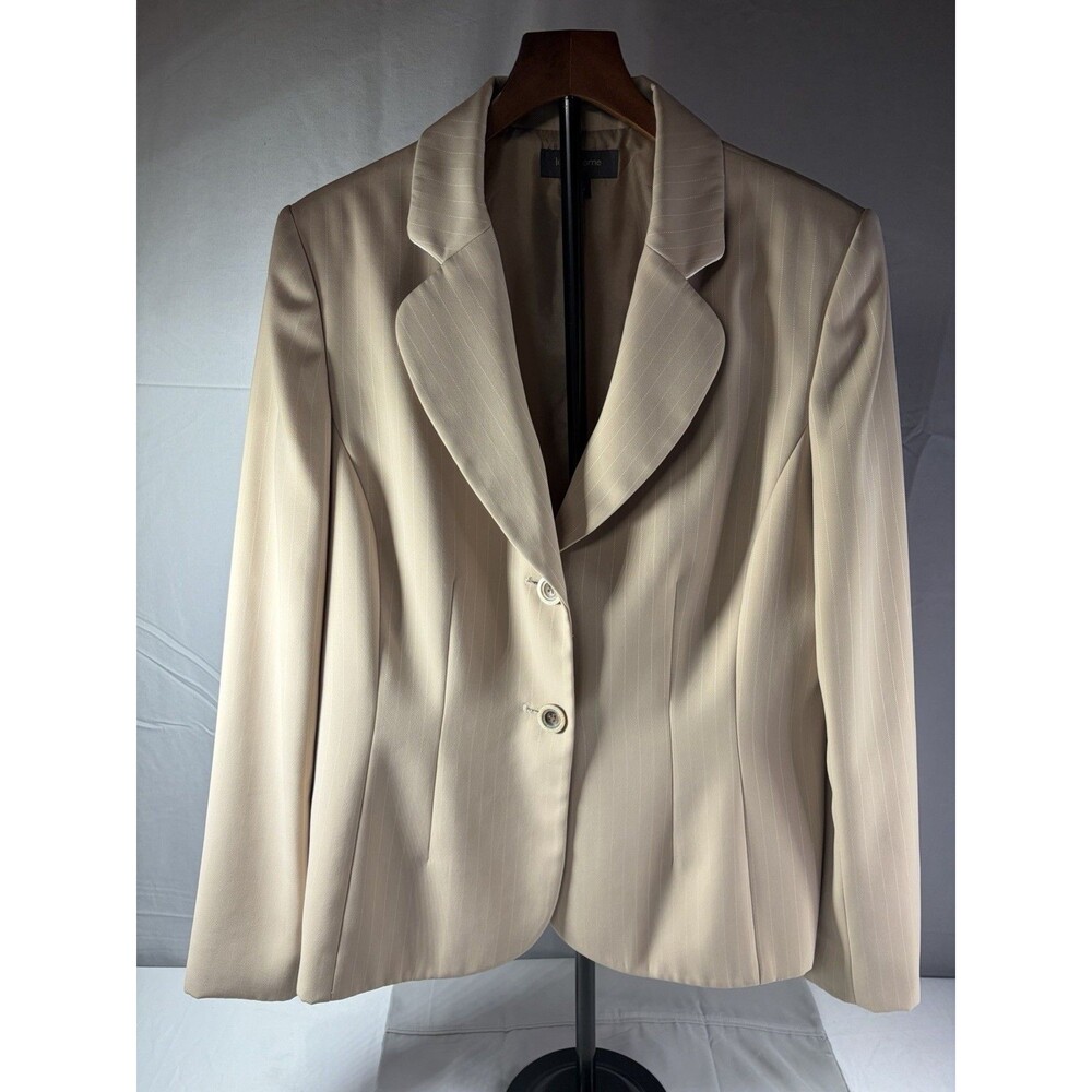 Liz Claiborne | Vintage Khaki Silk Cotton Blend Blazer | Women’s 14